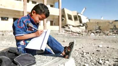 الصليب الأحمر: أكثر من مليوني طفل عاجزين عن الالتحاق بالمدرسة
